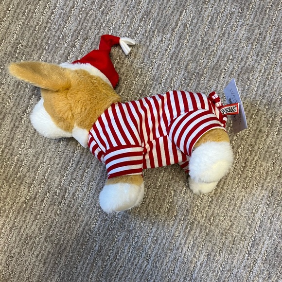 Corgi with Santa hat plush, new with tag - Picture 2 of 3